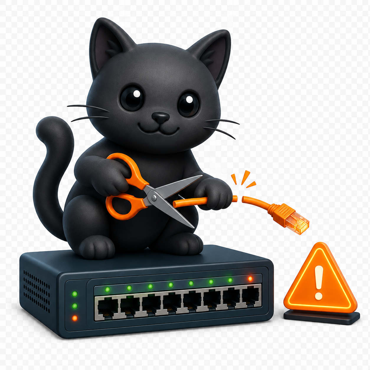 Gatito para cortes y reconexiones
